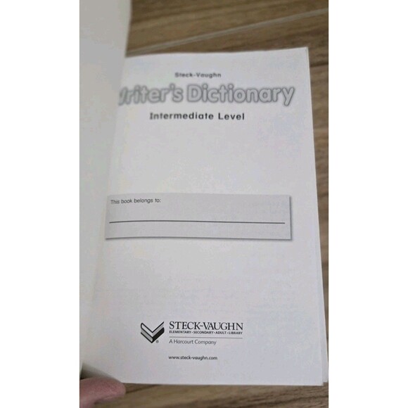 Writers Dictionary Intermediate Level Paperback Steck-Vaughn Homeschool Harcourt - Picture 6 of 7